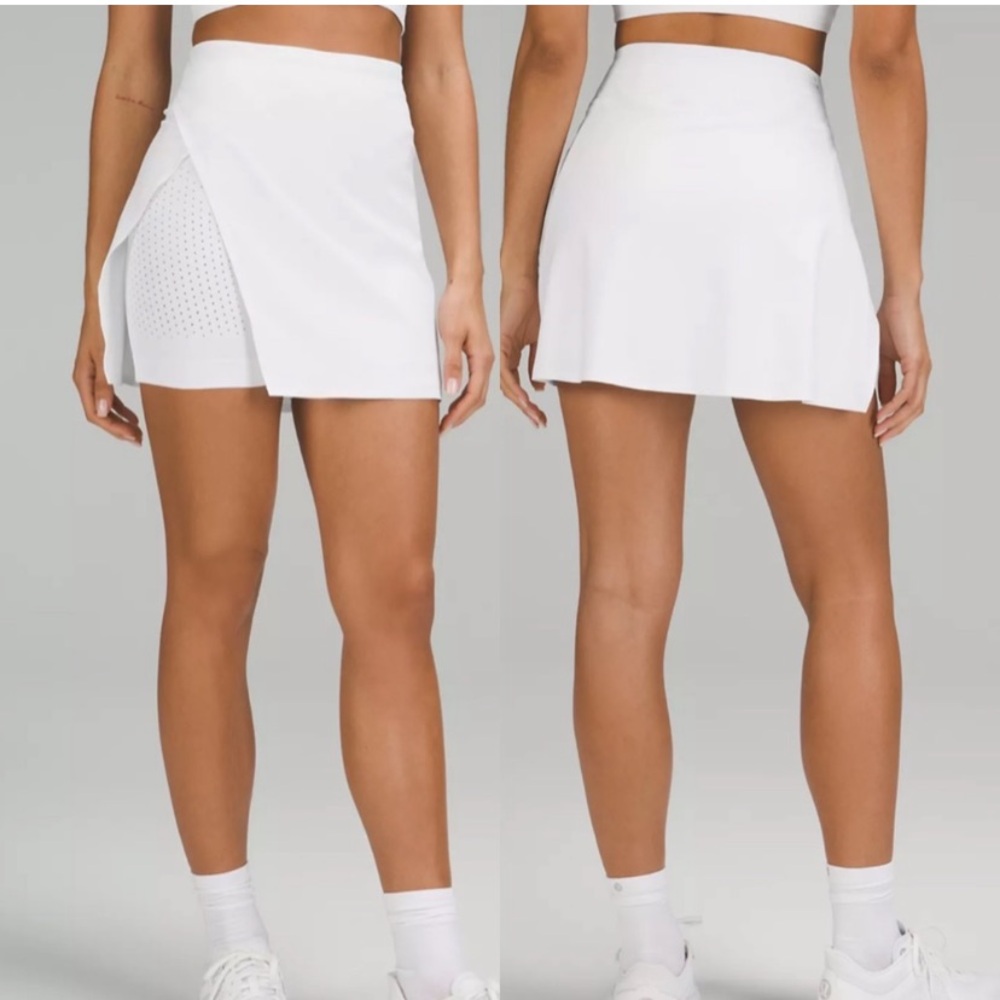 Lululemon Super-High-Rise Side-Slit Tennis Skirt White